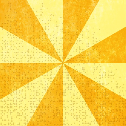 Vintage yellow background with dots.