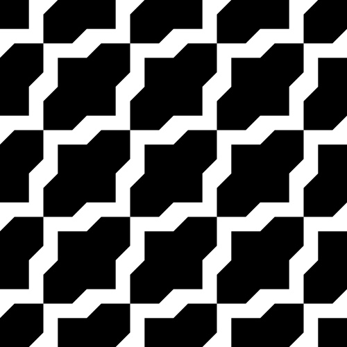 Black and white pattern.