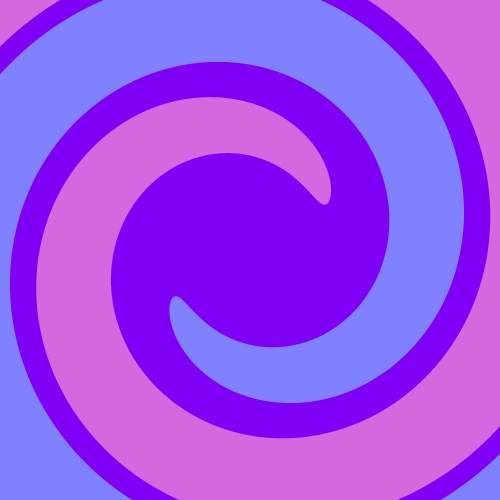 Blue and violet background.