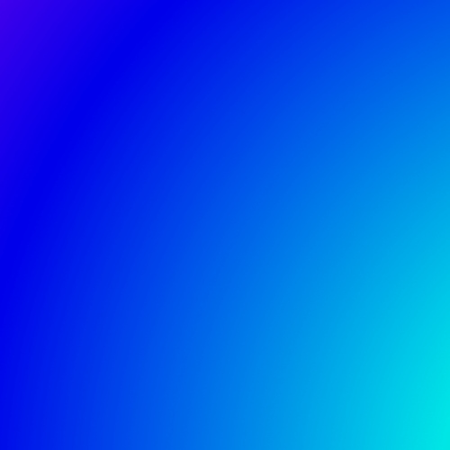 Blue gradient background.