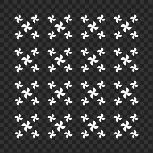 Transparent pattern with crosses.