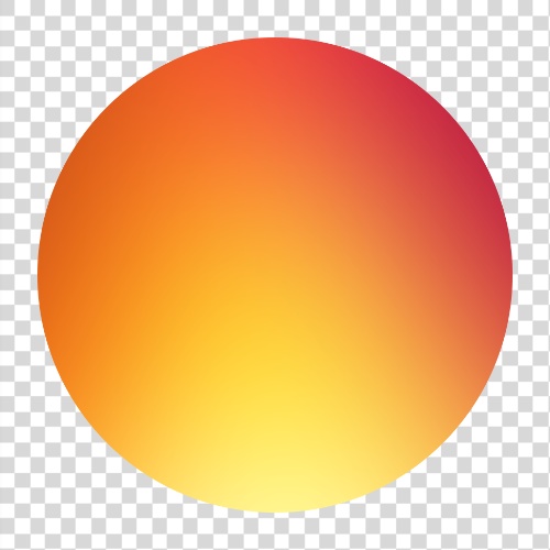 Orange sphere.
